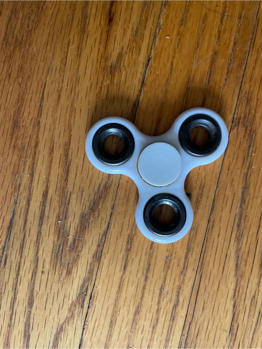 White Kids Fidget Spinner Toy - Classic Tri-Spinner